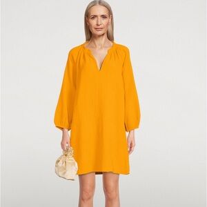 Nation LTD Women's Nala Tunic Dress in Mango (Orange) Size XS Lightweight EUC